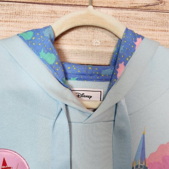 NWT Loungefly Disney Sweatshirt Adult 2X Sleeping Beauty Castle Fairies Hoodie - Picture 13 of 16